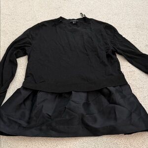 COS Black Layered-Look Sweater